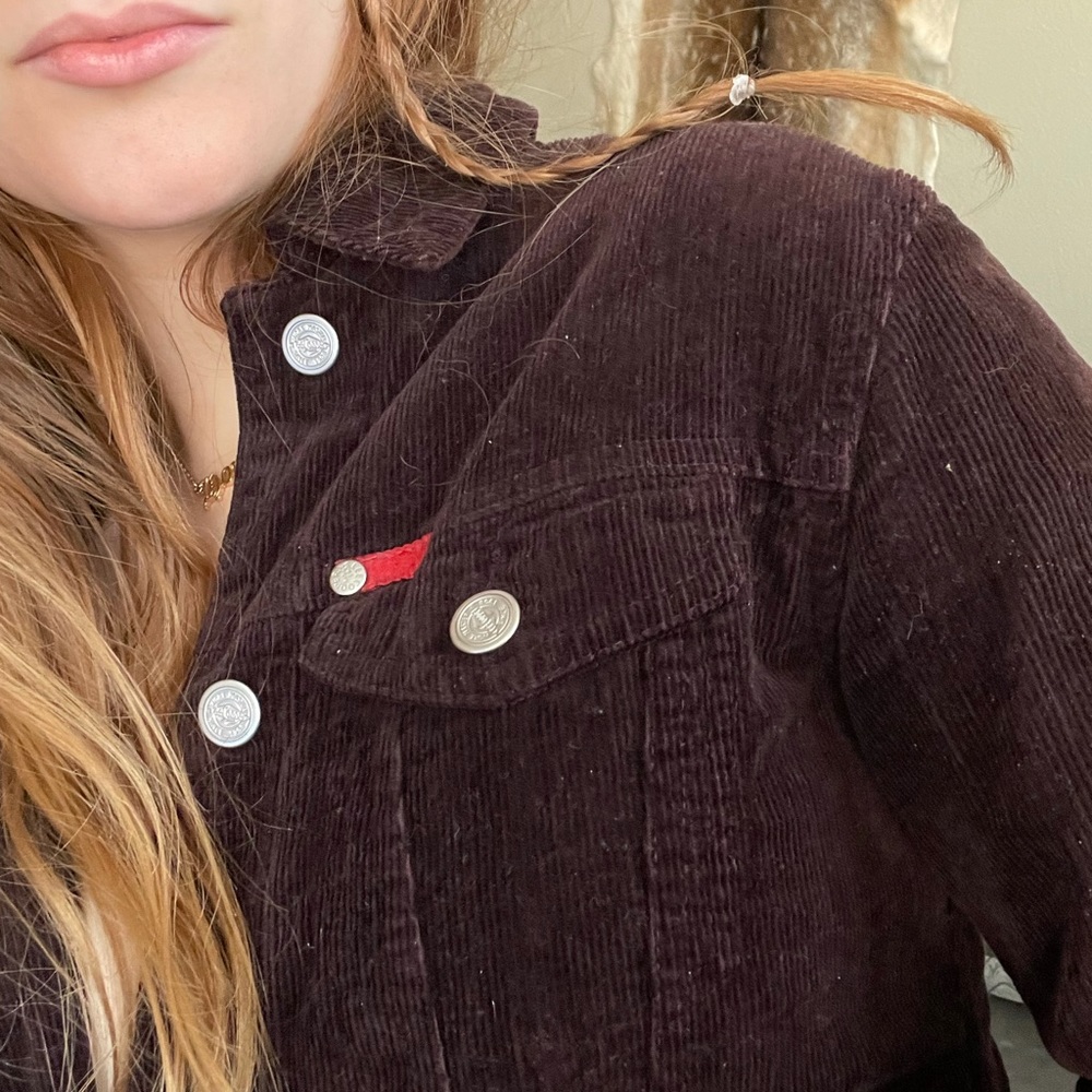 Elephant Patch Brown Corduroy Jacket - image 8